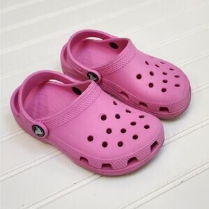 Crocs Kids Classic Pink Clogs/Sandals Size 10 Toddler